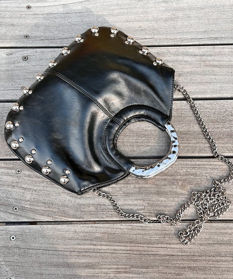 silver ring handle bag C701