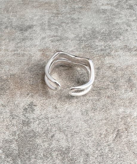 double layer ring J419