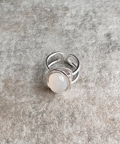 agate silver ring J403