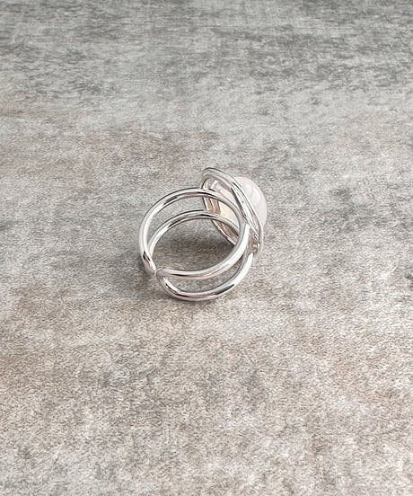 agate silver ring J403