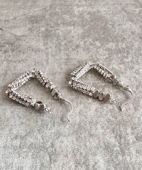 rhinestone hoop pierce A506