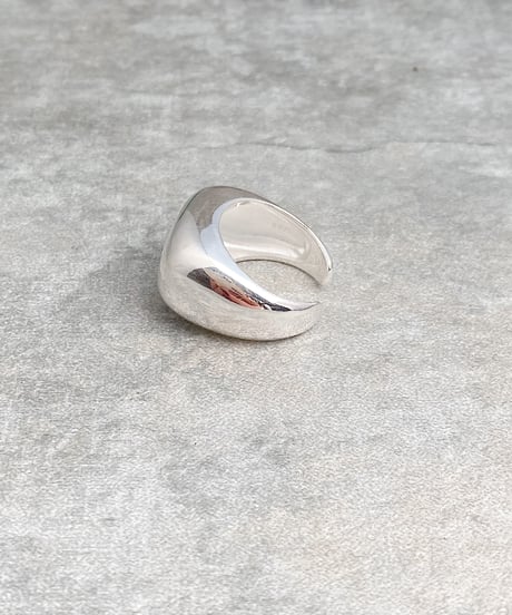 square silver ring J211