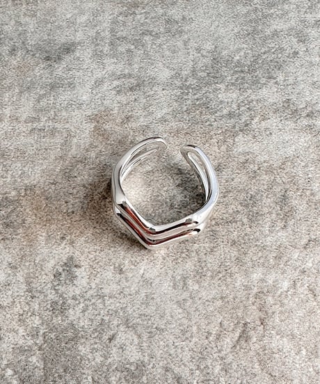 double layer ring J419