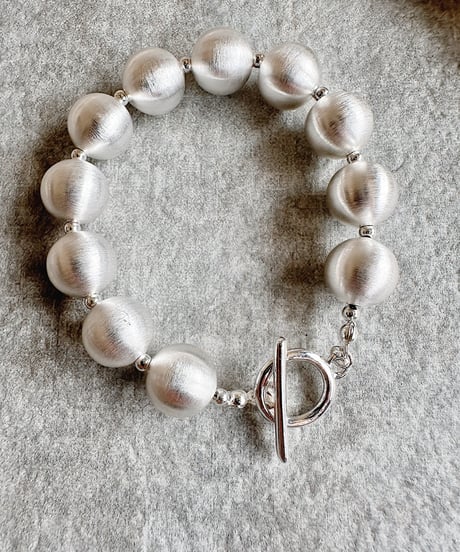 silver ball bracelet C510