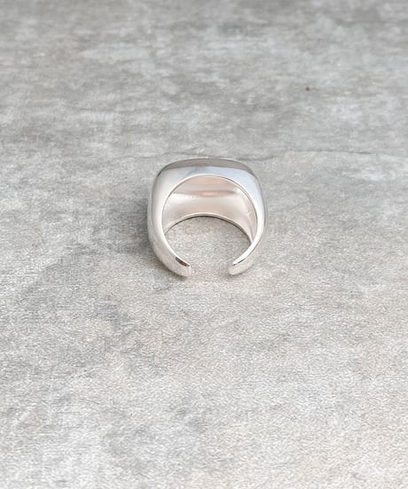 square silver ring J211