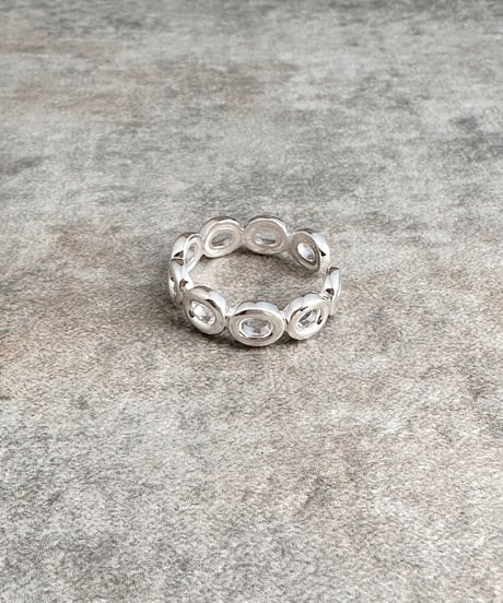 oval bubble ring J418