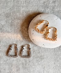 rhinestone hoop pierce A506
