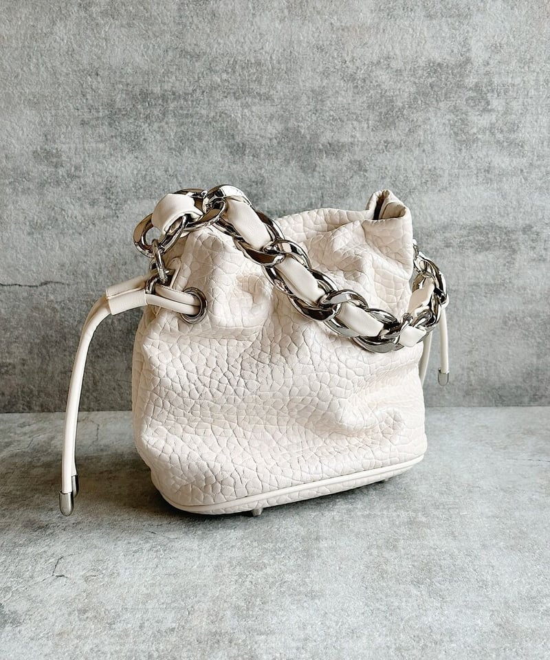 chunky chain bucket bag D401 | iLOFUL