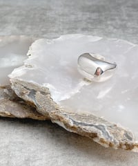 square silver ring J211