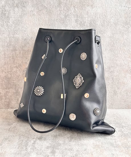 concho drawstring shoulder bag A701