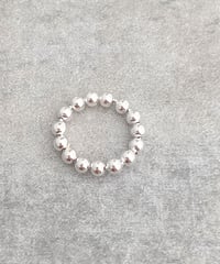 silver ball ring B313