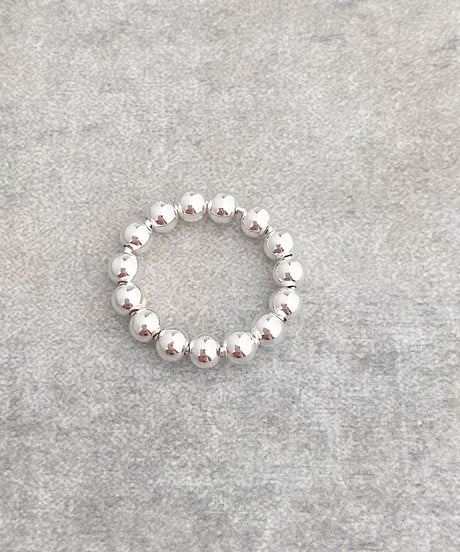 silver ball ring B313