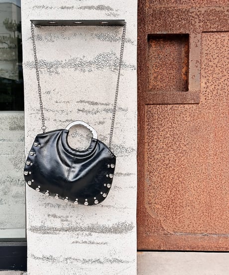 silver ring handle bag C701