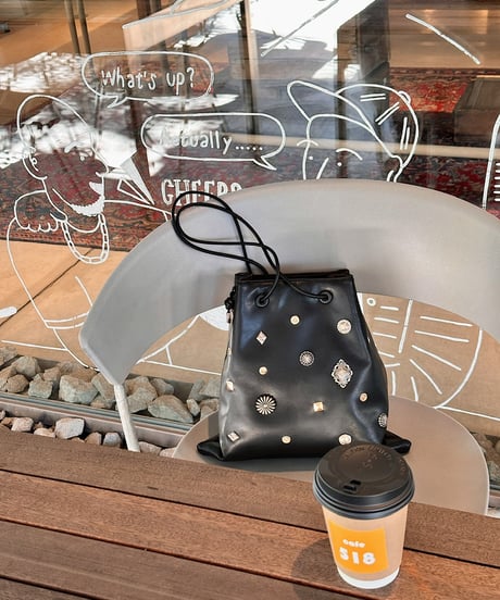 concho drawstring shoulder bag A701