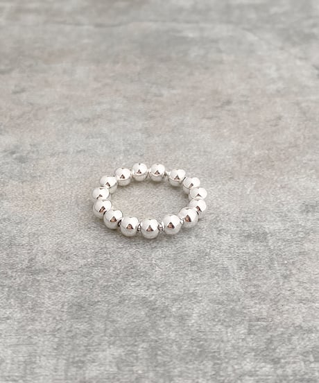 silver ball ring B313