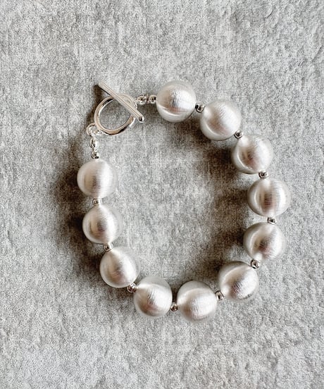 silver ball bracelet C510