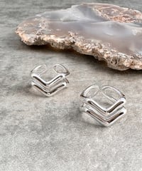 double layer ring J419