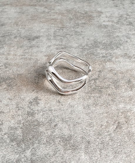 double layer ring J419