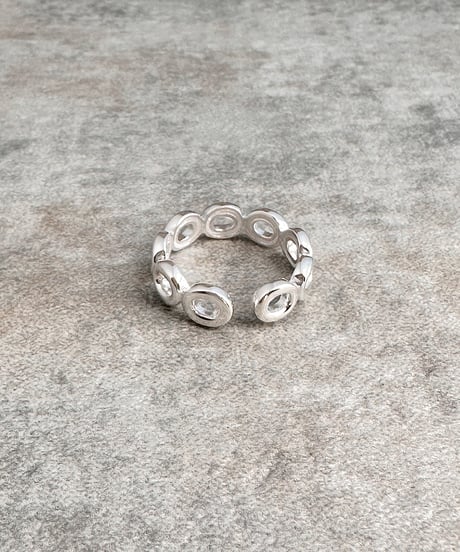 oval bubble ring J418