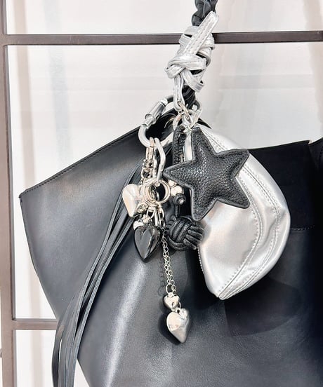 heart carabiner bag charm F524