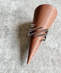 lattice signet ring B407