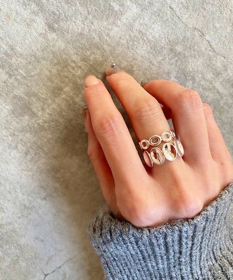 oval shape ring J417