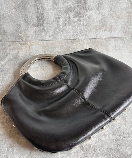 silver ring handle bag C701