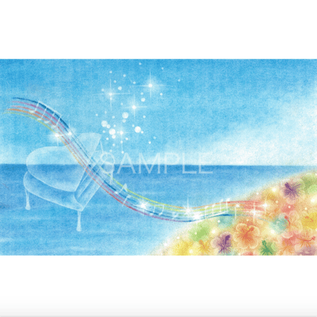 Pastel Art『海とピアノ/Sea and piano』