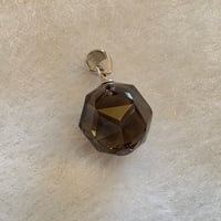 スモーキークォーツ　スターカットペンダントトップ
