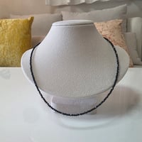 ブラックスピネルネックレス