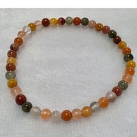 ミックスカラーのルチルクォーツブレスレット　小粒で可愛い