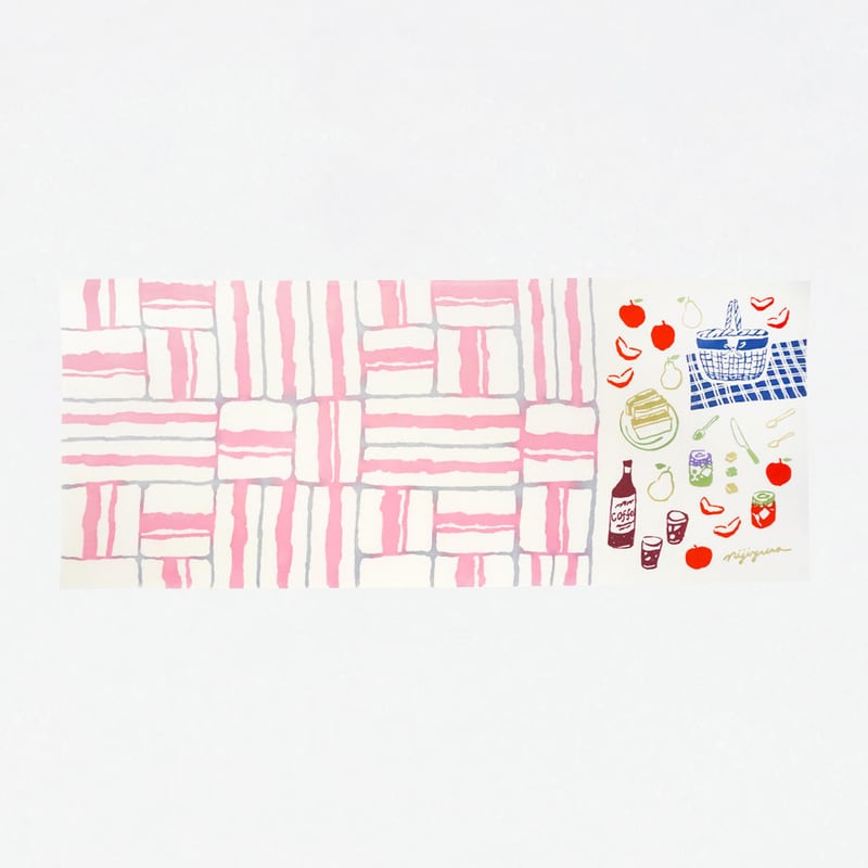 手ぬぐい｜picnic check | 手ぬぐい専門店にじゆら ONLINE‐SHOP