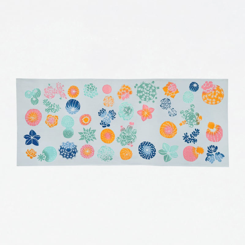 手ぬぐい｜【ナカニ染工場60th企画】plant flowers2026限定色