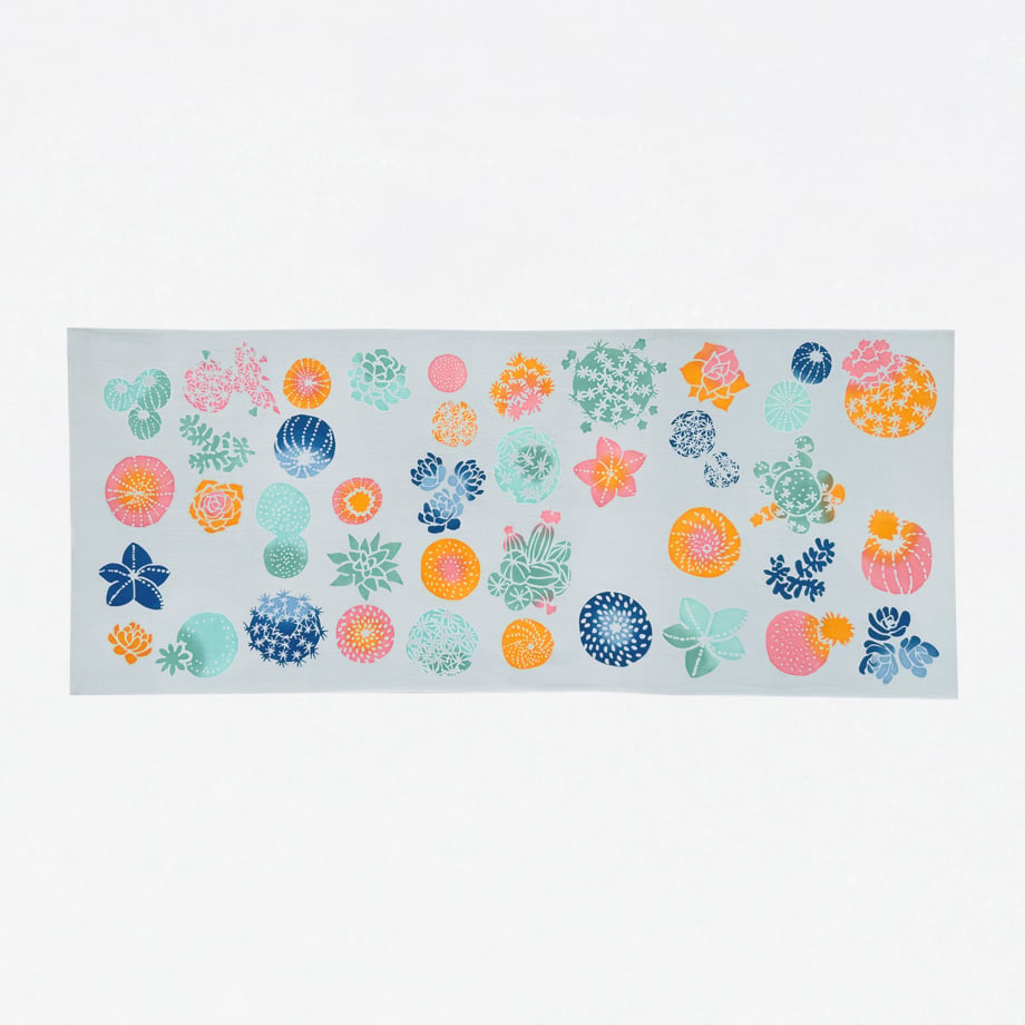 手ぬぐい｜【ナカニ染工場60th企画】plant flowers2026限定色