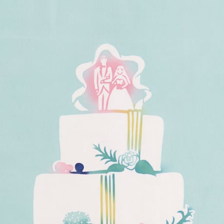 手ぬぐい｜wedding cake