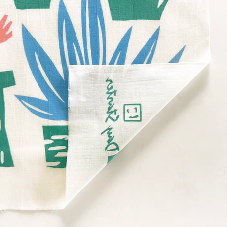 手ぬぐい｜鉢植えのサボテン〔everyday60tenugui〕