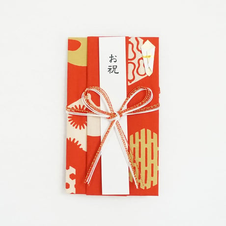 注染はんかち祝儀袋｜寿文様〔花結び〕