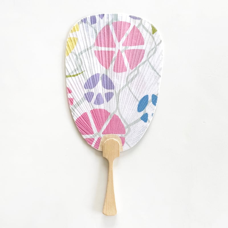 Reカタチ｜京うちわ 朝のあさがお | 手ぬぐい専門店にじゆら ONLINE‐SHOP