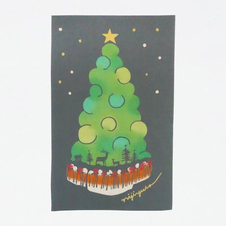手ぬぐい｜Christmas night〔everyday60tenugui〕