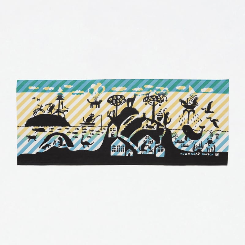 手ぬぐい｜僕たちの住む世界 | 手ぬぐい専門店にじゆら ONLINE‐SHOP