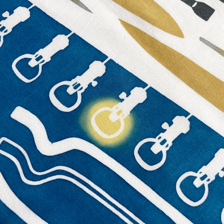 手ぬぐい｜堺刀司×にじゆら　 庖丁づくりの道具たち