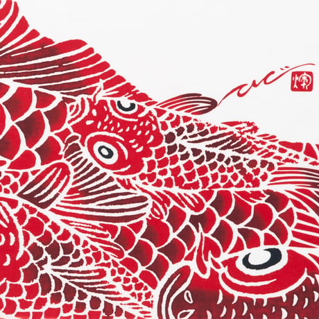 手ぬぐい｜Carp is dragon in heaven