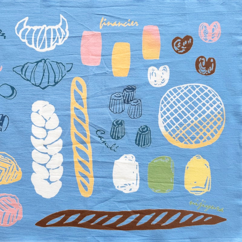 手ぬぐい｜【ナカニ染工場60th企画】 boulangerie Esquisse2026限定色
