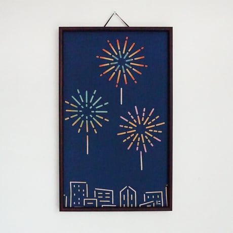 手ぬぐい｜ネオンサイン　街の花火〔everyday60tenugui〕