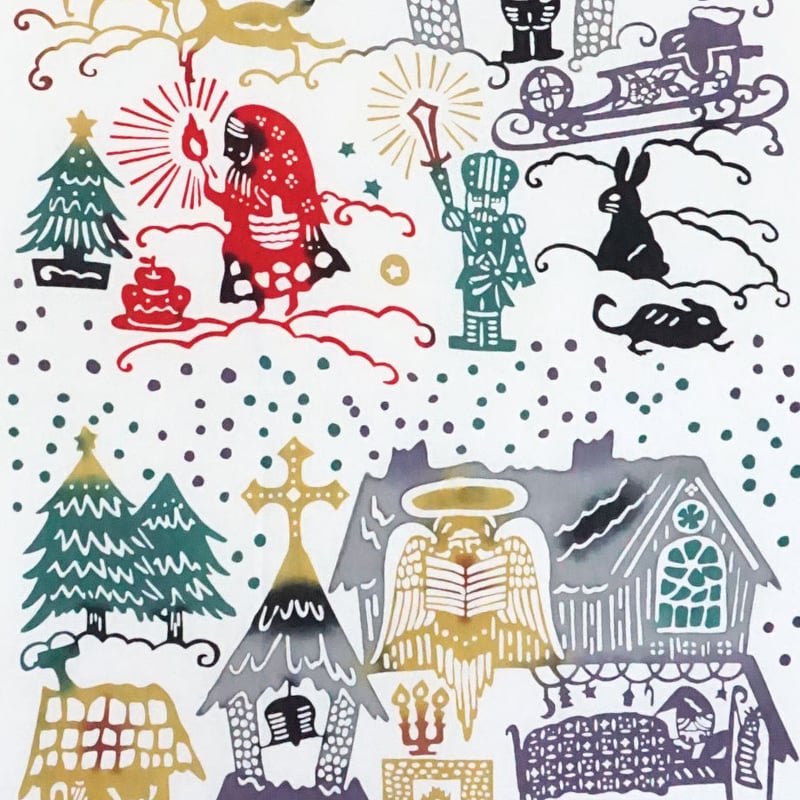 手ぬぐい｜X'masのお話 | 手ぬぐい専門店にじゆら ONLINE‐SHOP
