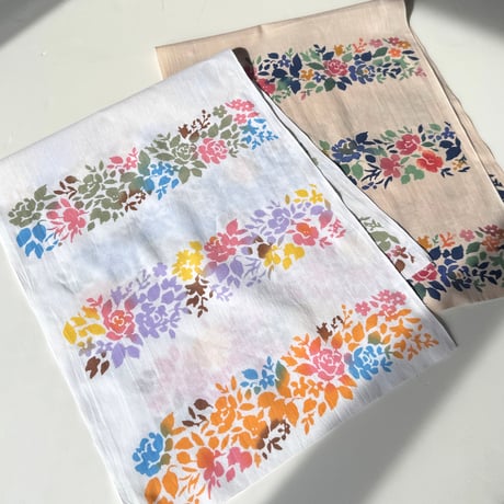 手ぬぐい｜【ナカニ染工場60th企画　1月】 fleur2026限定色