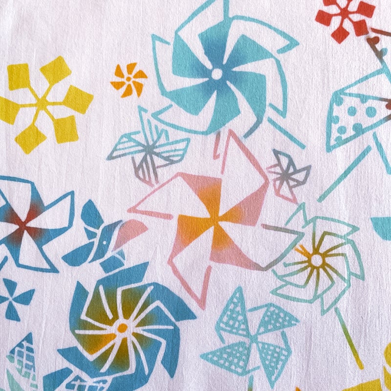 手ぬぐい｜さらさら、かざぐるま〔everyday60tenugui〕 | 手ぬぐい専門