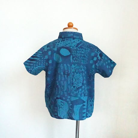 KIDS SHIRTS  weac×にじゆら　like a Adire Eleko-Nigeria-