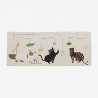 手ぬぐい｜猫とモビール