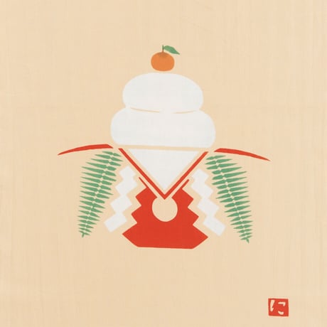 手ぬぐい｜鏡餅